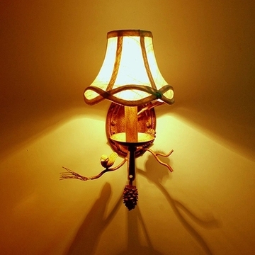 小鸟壁灯美式乡村复古灯欧式北欧走廊过道卧室创意床头灯小鸟壁灯