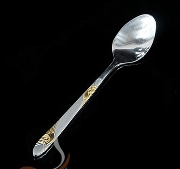 韩式不锈钢搅拌勺 夏日冰勺咖啡勺 长柄勺子 加长柄饭勺