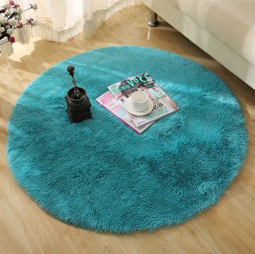 特价包邮欧式圆形地毯 可水洗丝毛电脑椅垫卧室床边瑜伽健身地垫