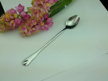 不锈钢长勺子不锈钢长柄勺 咖啡勺子 搅拌长把勺 冰淇淋长柄勺子