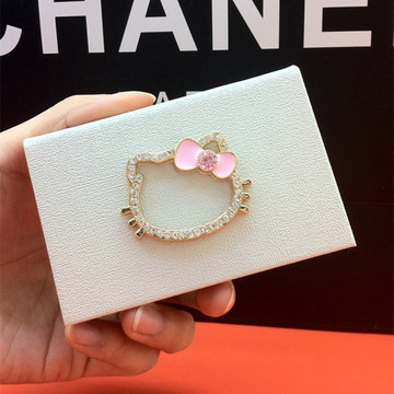 韩国时尚水晶镶钻水钻创意不锈钢男女士商务名片夹/盒 可订制包邮