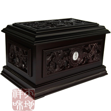 骨灰盒 寿盒 双龙 实木 实体店展示 殡葬一条龙服务 全国顺丰包邮