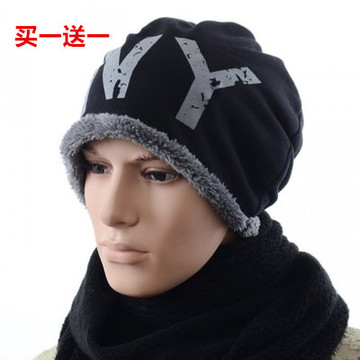 韩版男士帽子冬季时尚潮加厚加绒包头帽护耳套头帽秋冬季户外女帽