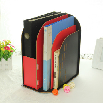 D208 韩版时尚DIY木质桌面收纳盒办公文件架书本杂物架资料架