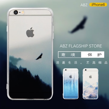 苹果iPhone6 4.7手机壳 浮雕彩绘壳保护壳 苹果6plus5.5寸手机套