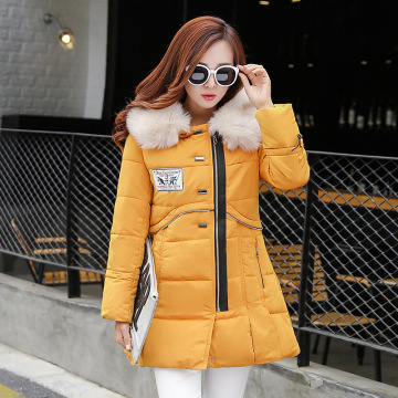 2015冬装新款韩版宽松羊羔毛棉服加厚中长款棉衣外套女学生大衣潮