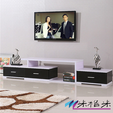欧式简约电视柜伸缩组装卧室客厅 简易电视柜可伸缩现代自由组装