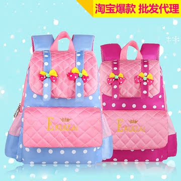 韩版公主范儿童书包小学生女童1-3年级可爱双肩背包