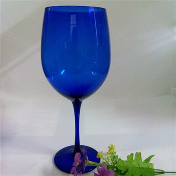 钻石兰葡萄酒杯 蓝色红酒杯 高脚杯 适用于葡萄酒杯，家居装饰