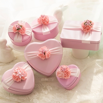 婚礼喜糖盒子创意结婚糖盒欧式马口铁喜糖盒婚庆用品糖果铁盒礼盒