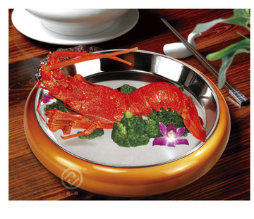 双剑高档加厚金色寿司桶 刺身拼盘 料理盛器日韩料理餐具鱼生桶