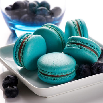 食婶MrsSweet蓝色蓝莓味6枚装马卡龙蛋糕马卡龙生日情人节礼物