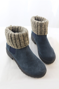 2014秋冬新款真皮头层牛皮磨砂皮女短靴，超舒适方跟厚底女靴子