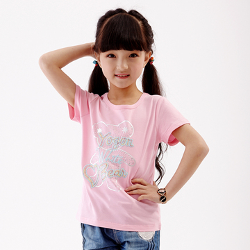 永高人2015夏季新款女童短袖T恤特价童装短袖女童卡通T恤连衣裙子