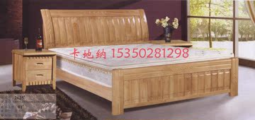 实惠款实木床橡木床双人床1.8米1.5米床全实木床经济实惠耐用