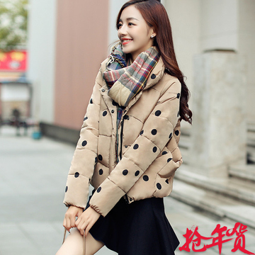 紫檀2015冬季新品小棉袄韩版大码女装加厚长袖显瘦短款棉衣棉服女