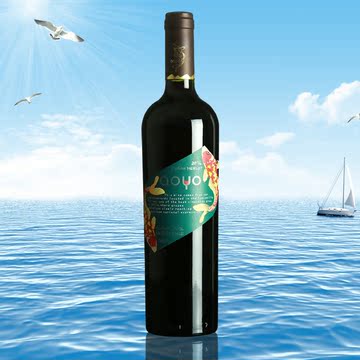 智利原装进口红酒 傲鱼优质西拉梅洛干红葡萄酒2014年 750ml*1