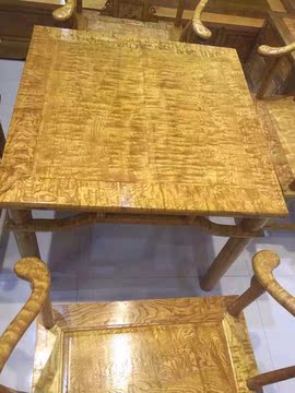 金丝楠木组合五件套餐桌八仙桌家具会议大板商务大板实木家具