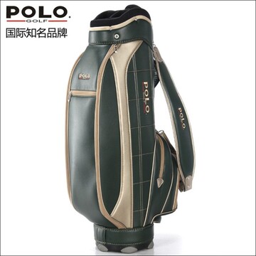 POLO正品 高尔夫标准包 男士经典系列球包 高档PU面料球袋 球杆包