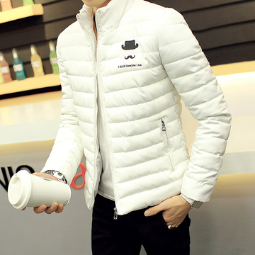 冬季2015男士羽绒棉服立领修身棉衣青少年加厚男棉袄外套韩版冬装