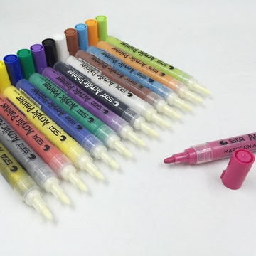 创意手工DIY相册工具配件 正品STA斯塔丙烯无毒无味彩色油漆笔