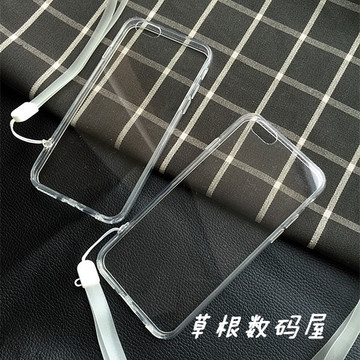 iphone6p苹果6S软5透明硅胶oppor7S华为mate7/8挂绳荣耀6/7手机壳