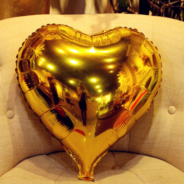 爱心气球浪漫婚房布置节日派对 创意装饰用品 心形铝膜铝箔氢气球