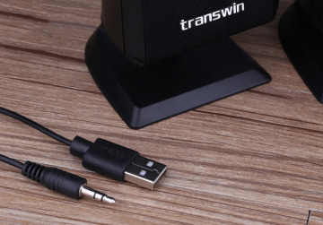 transwin/全微A-920 2.0声道 USB电脑音箱 多媒体音响 黑色