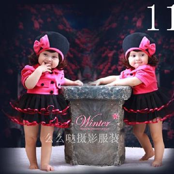 2015新款儿童摄影服装韩版时尚影楼造型服饰批发百天周岁摄影服饰