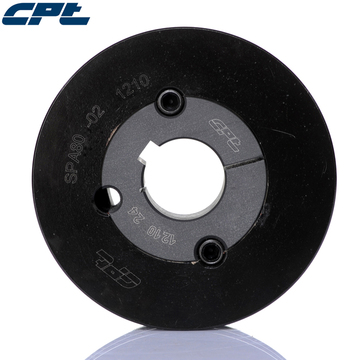 CPT 欧标皮带轮SPA80-02-1210 节径80双槽含锥套1210 可定制