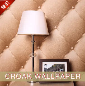 立体感软包壁纸现代简约客厅沙发电视背景墙壁纸PVC墙纸掌柜推荐