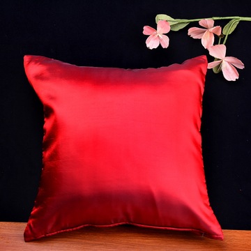 西施木 泰国进口家居布艺纺织品床上用品 纯色泰丝靠垫套子抱枕套