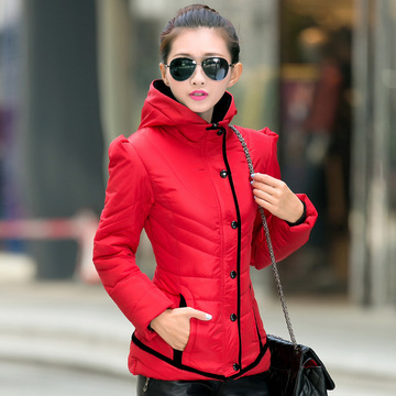 2015年冬季新款韩版女装羽绒棉衣女修身短款时尚女式薄款棉服外套