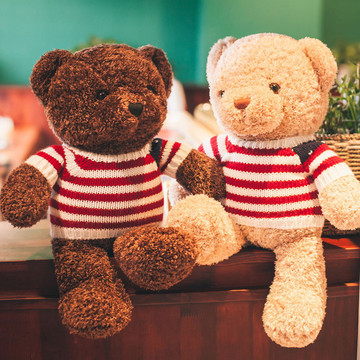 毛绒玩具背袋熊大抱抱熊女生生日礼物公仔玩偶七夕情人节泰迪熊