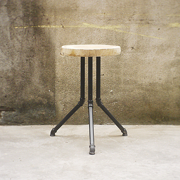 北欧美式复古桌椅铁艺吧台椅实木咖啡酒吧loft创意工业风水管椅凳