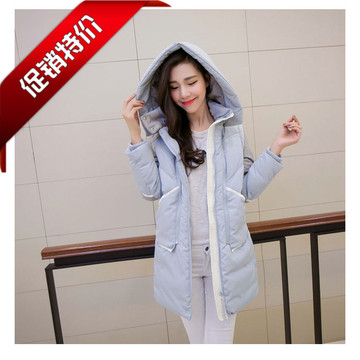 2015新款韩版女冬装中长款个性时尚修身休闲显瘦羽绒服