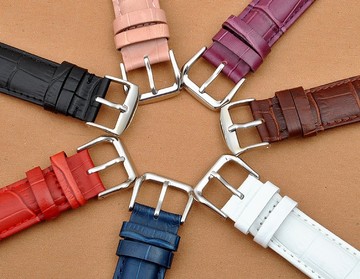 14mm真皮表带 售后表带 手表皮带  红 棕 白 黑 有货  备注好颜色
