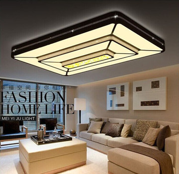 长方形LED吸顶灯时尚大气客厅灯现代简约艺术卧室灯饰创意灯具