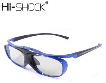 Hi-shock 高清立体主动快门式3D电影院眼镜近视夹片式升级版上市