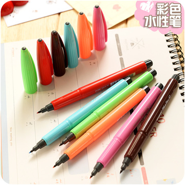 韩国文具彩色中性笔A114慕娜美monami水彩笔中性笔水性笔0.3mm