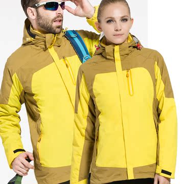 冬季必备户外冲锋衣男三合一正品外套女款两件套可拆卸登山滑雪服