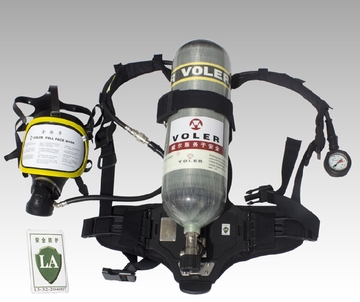 6.8L碳纤维氧气瓶正压式消防空气呼吸器冷库液氨氨气防护劳安认证