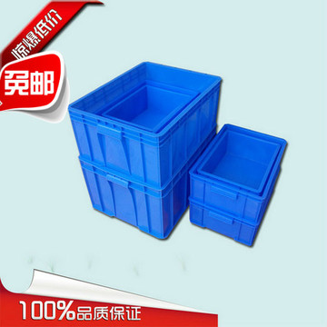 加厚物流箱周转箱储物箱塑料箱标准塑胶箱货架箱配件箱3-9#