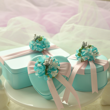 囍缘欧式喜糖盒子创意马口铁糖盒结婚喜糖礼盒婚礼糖盒个性喜糖盒