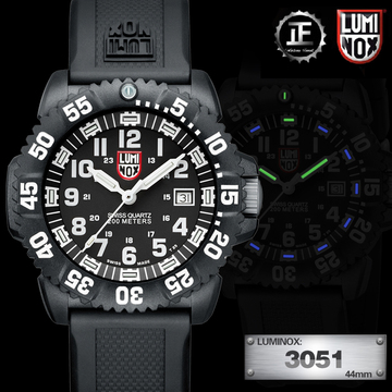 Luminox雷美诺时军表男3051瑞士海豹潜水户外多功能夜光军迷手表