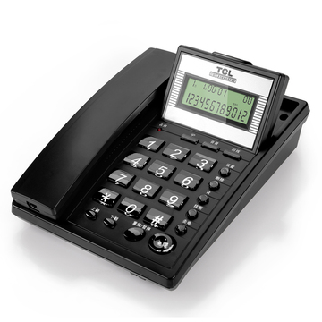 TCL电话机37办公家用免电池正品电话座机固定单机座式电话机酒店