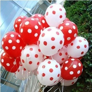 结婚房布置装饰生日糖果色斑点 波点韩国进口neo圆点12寸亚光气球