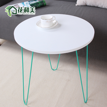 新品促销 创意沙发边几角几小茶几 现代简约铁艺圆桌床边桌小桌子