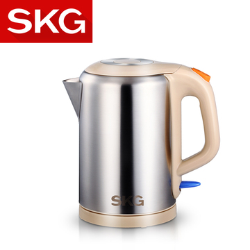 SKG SW-1809 零塑胶电热水壶 1.8L电水壶全不锈钢自动断电烧水壶