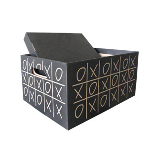 满额包邮牛皮铁塔XO小猫纸制收纳箱盒玩具衣物书本